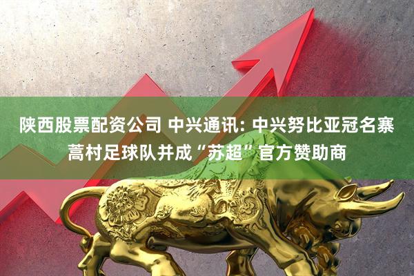 陕西股票配资公司 中兴通讯: 中兴努比亚冠名寨蒿村足球队并成“苏超”官方赞助商